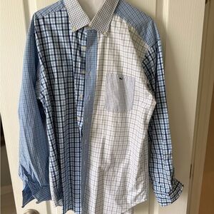 Vineyard Vines Mixed Blue and White Check Shirt